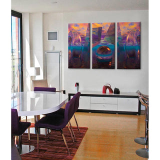 Purple Triptych, Limited Edition - Exclusive